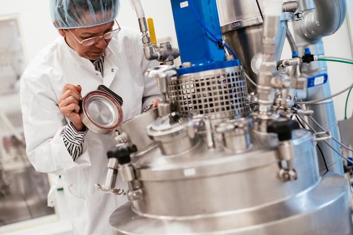 Custom polymer manufacturer at work