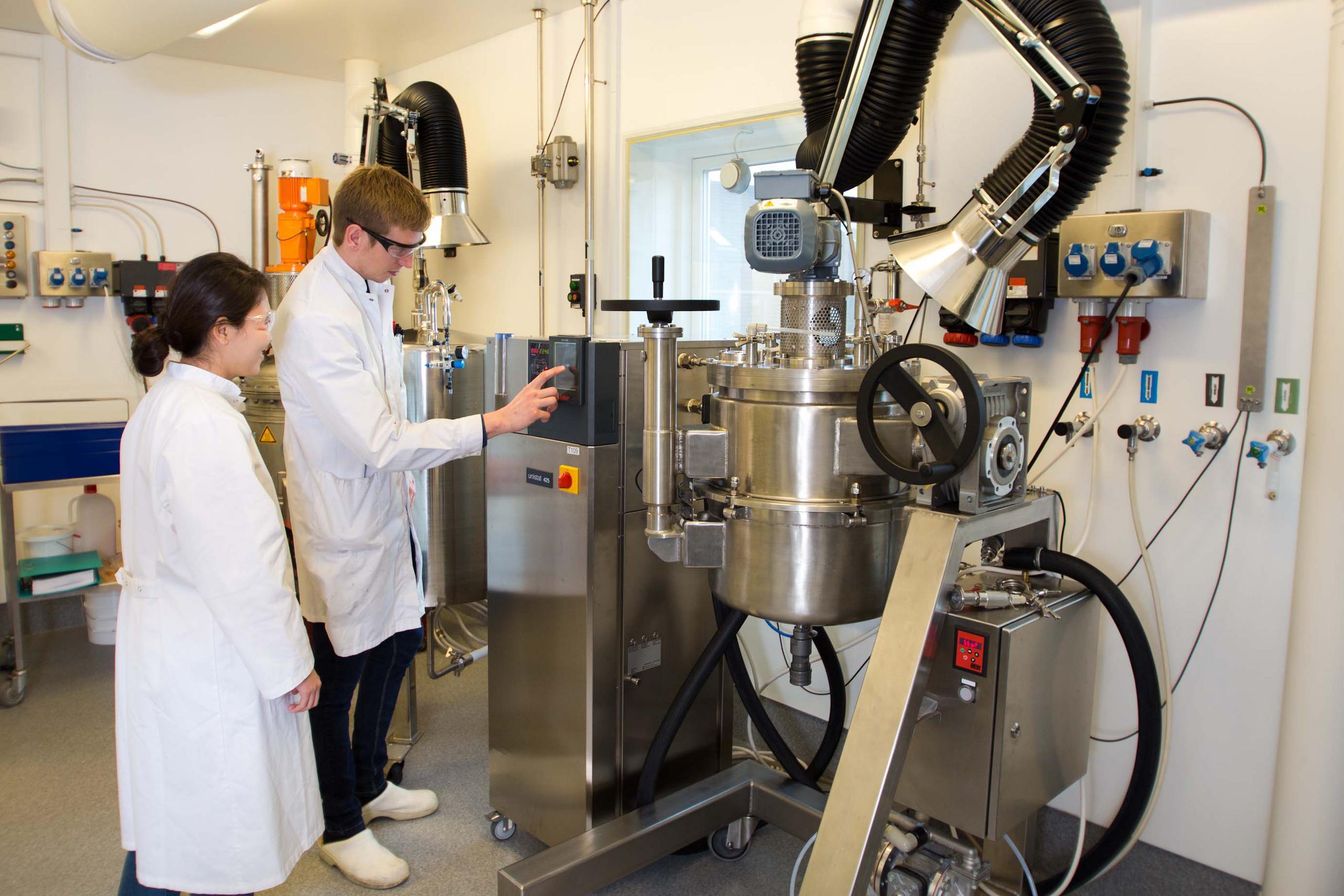 Chempilots scientists working inside one of their facilities.